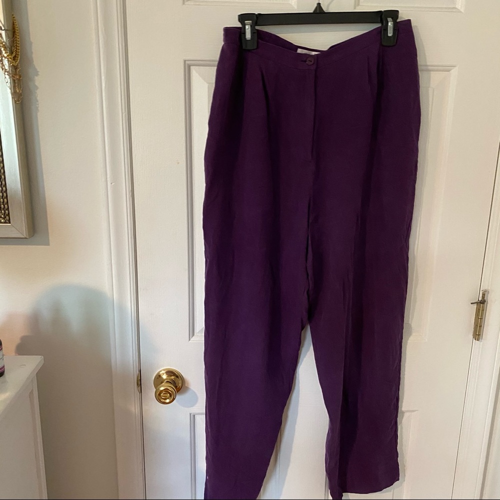 vintage purple pleated pants